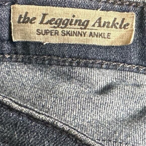 Adriano Goldschmied Dark Wash Denim Pants Skinny Jeans Stretch Womens 24'' Blue - Picture 5 of 9